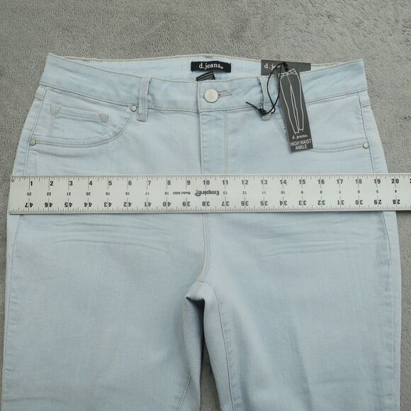 D. Jeans Women's Size 14 Blue High-Waist Ankle Modern Fit Denim 27" Inseam NWT - Picture 7 of 16
